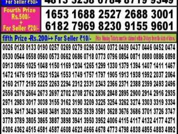 Lottery Result Today April 13, 2024