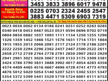 Lottery Result Today April 14, 2024