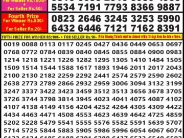 Lottery Result Today April 17, 2024