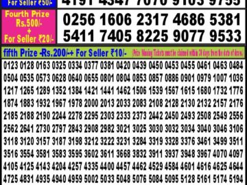 Lottery Result Today April 23, 2024