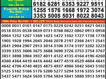 Lottery Result Today April 24, 2024