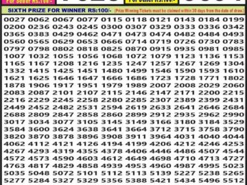 Lottery Result Today April 25, 2024