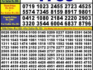 Lottery Result Today April 27, 2024