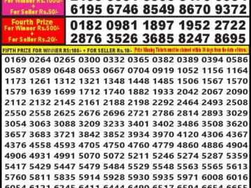 Lottery Result Today April 27, 2024