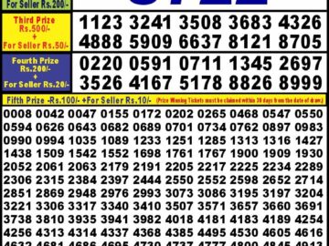 Lottery Result Today April 28, 2024