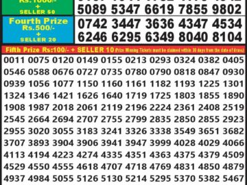 Lottery Result Today April 29, 2024