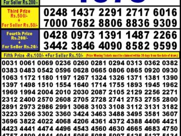 Lottery Result Today April 29, 2024