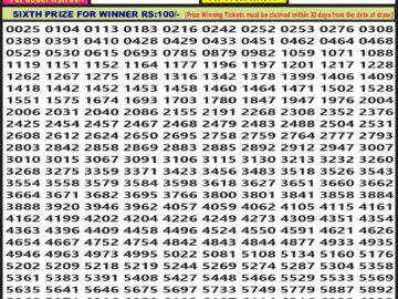 Lottery Result Today April 30, 2024