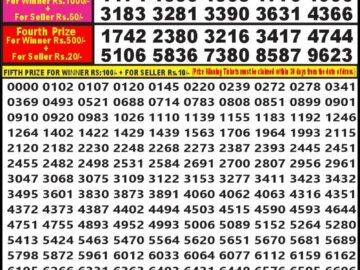 Lottery Result Today April 30, 2024