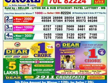 Lottery Result Today April 9, 2024