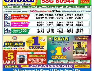 Lottery Result Today April 16, 2024