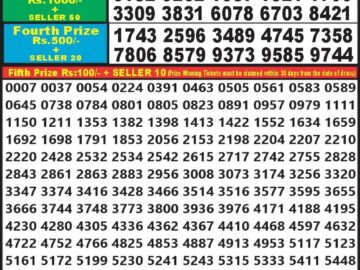 Lottery Result Today April 13, 2024