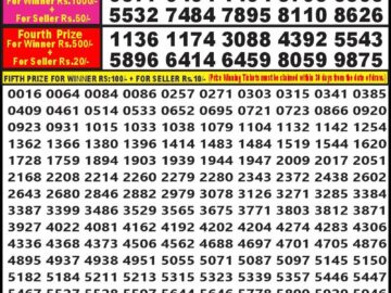 Lottery Result Today April 24, 2024