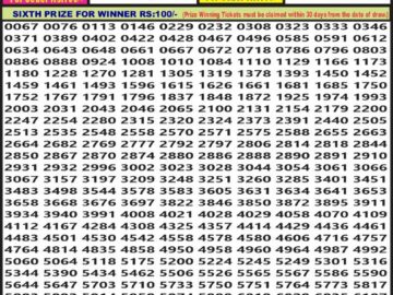 Lottery Result Today April 29, 2024