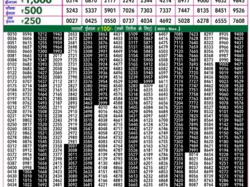 Lottery Result Today April 19, 2024