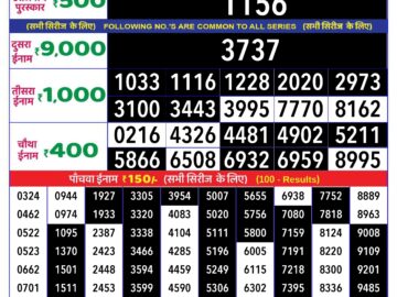 Lottery Result Today April 10, 2024