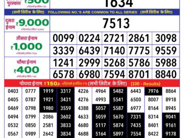 Lottery Result Today April 4, 2024