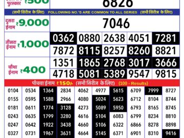 Lottery Result Today April 24, 2024