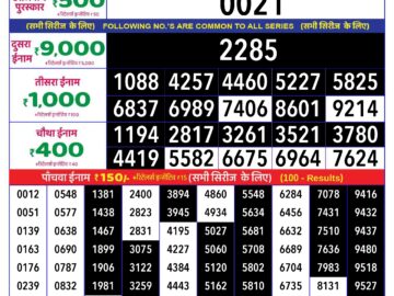 Lottery Result Today April 4, 2024