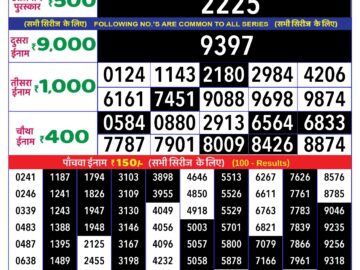 Lottery Result Today April 18, 2024