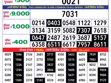 Lottery Result Today April 22, 2024