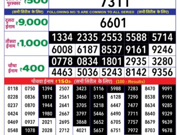 Lottery Result Today April 27, 2024