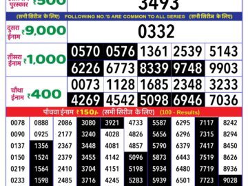 Lottery Result Today April 26, 2024