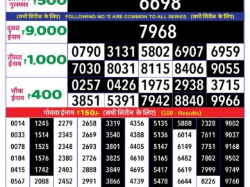 Lottery Result Today April 29, 2024