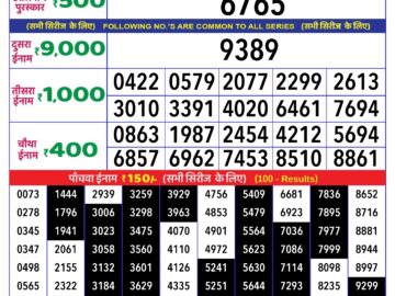 Lottery Result Today April 21, 2024