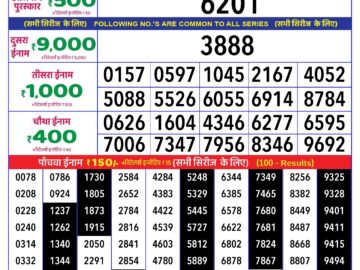 Lottery Result Today April 4, 2024