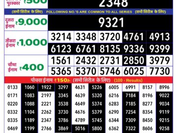 Lottery Result Today April 24, 2024