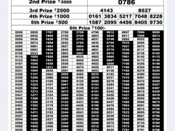 Lottery Result Today April 12, 2024