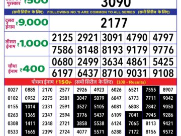 Lottery Result Today April 11, 2024