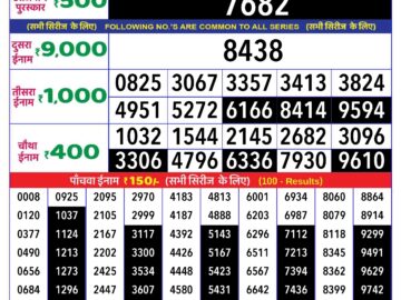 Lottery Result Today May 9, 2024