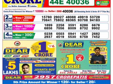 Lottery Result Today May 7, 2024