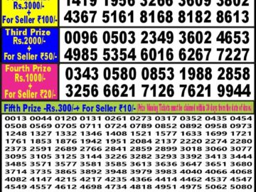 Lottery Result Today May 13, 2024