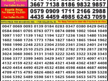 Lottery Result Today May 20, 2024