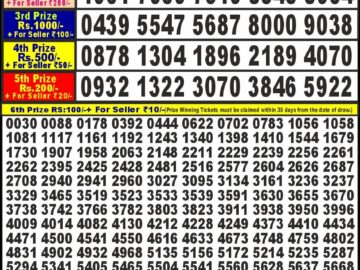 Lottery Result Today May 28, 2024