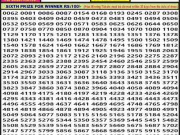 Lottery Result Today May 26, 2024