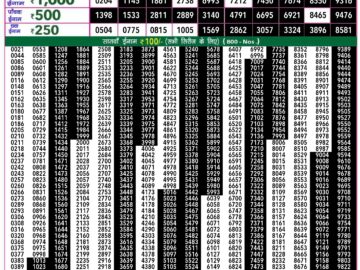 Lottery Result Today May 2, 2024