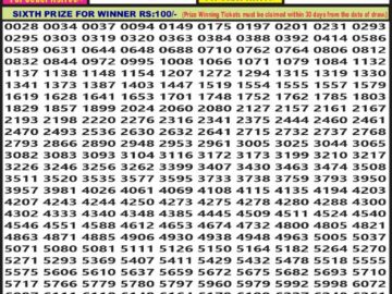 Lottery Result Today May 20, 2024