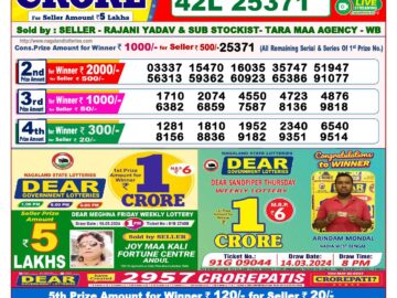 Lottery Result Today May 12, 2024