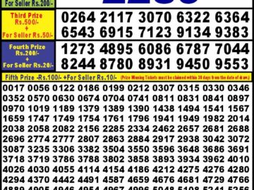 Lottery Result Today May 1, 2024