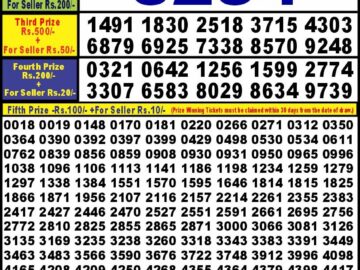 Lottery Result Today May 7, 2024