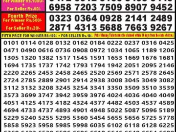 Lottery Result Today May 7, 2024