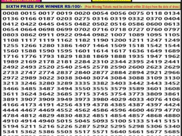 Lottery Result Today May 10, 2024