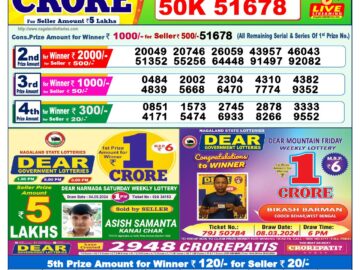 Lottery Result Today May 5, 2024