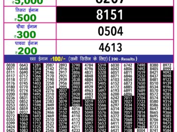 Lottery Result Today May 23, 2024