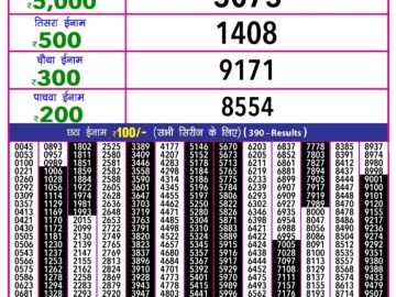 Lottery Result Today May 28, 2024