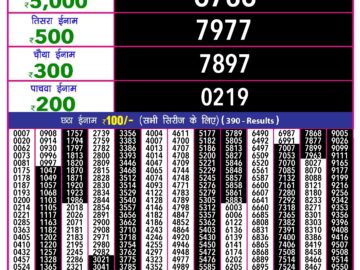 Lottery Result Today May 11, 2024